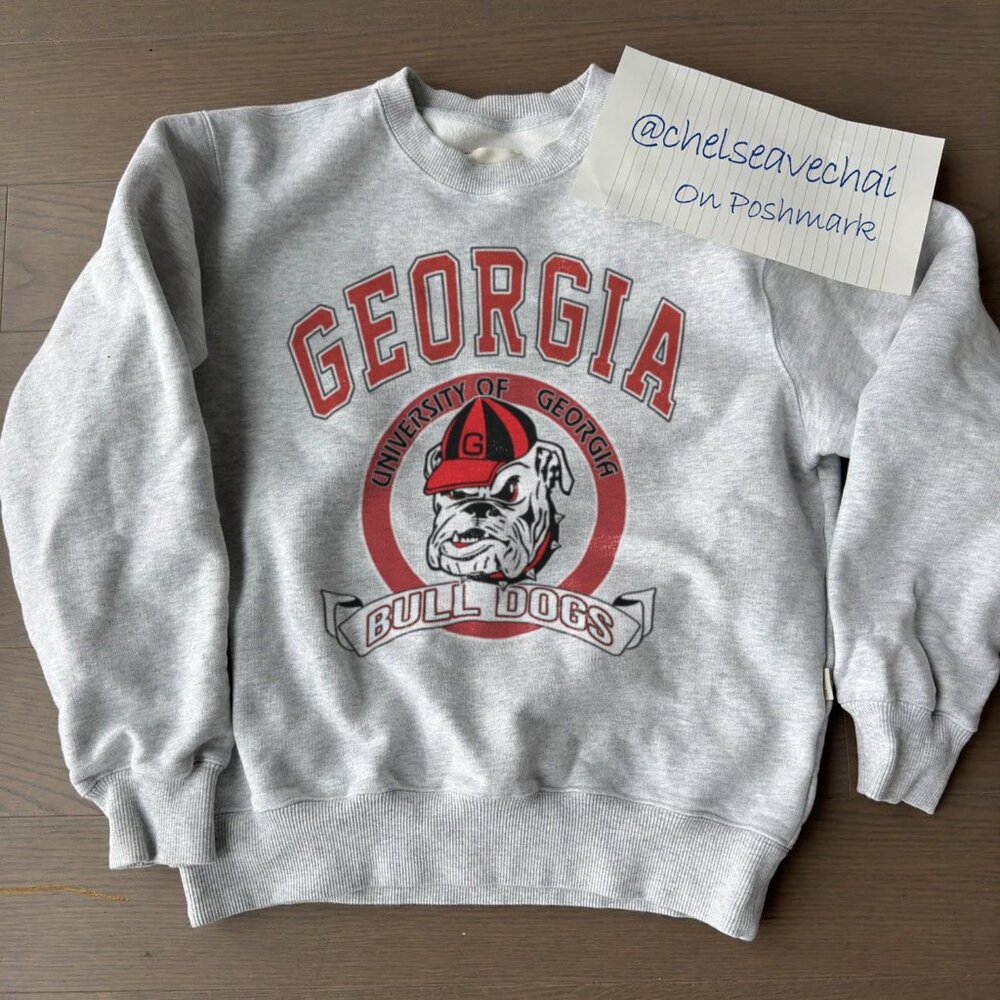 Retro Georgia Bulldogs Football Sweatshirt 90s University of Georgia Shirt Tee 2